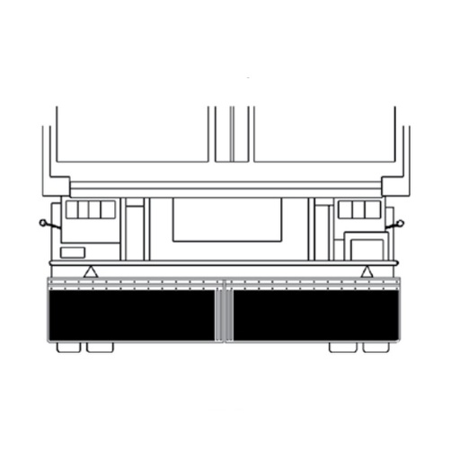 [JON SH12440] Paire de bavettes grand-routier 2480 x 400 - JONESCO
