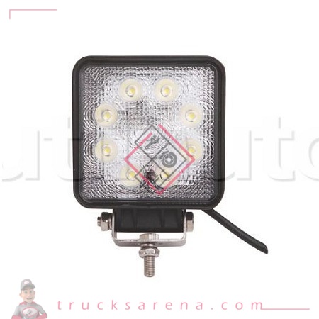 [ROB 399046] Phare de travail carré 8 LEDS - 10 / 30V - ROBERT LYE
